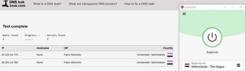 ExpressVPN-DNS-Leak-Testi